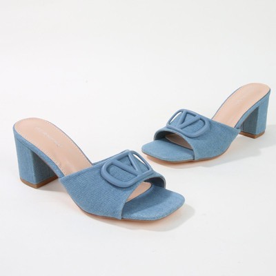 Berness Women's Bobbi Embellished Block Heel Mules - image 3