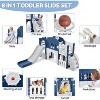8 in 1 Toddler Slide Indoor Playground, Indoor Slide Toddler Playset for Toddlers 1-3 - 4 of 4