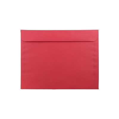 JAM Paper 9 x 12 Booklet Catalog Colored Envelopes Red Recycled 17253D