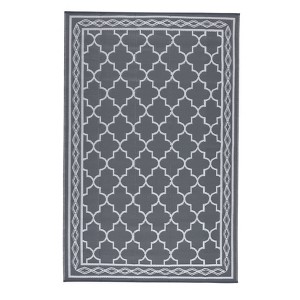 Outdoor Rug Modern Carpet Waterproof Plastic Straw Rug UV-Resistant Reversible Mat for Camping RV Porch Deck Balcony Beach - 1 of 4