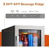 Ca'Lefort Dual 15" Single Zone Beverage Refrigerator Cooler Combo - 30 Inch Beverage Fridge Glass Door Built-in or Freestanding for Home/Kitchen - 2 of 4