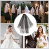 Unique Bargains Comb Wedding Veil Black 1 Pc - 4 of 4