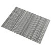 Resenkos Floor Mat Carpet,Indoor Door Mat,Reversible Outdoor Rug Carpet RV Camping Rugs with Carry Bag, 9' x 12', Gray & Cream White Boho 143" Gray - 4 of 4