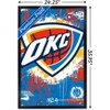Trends International NBA Oklahoma City Thunder - Maximalist Logo 23 Framed Wall Poster Prints - 3 of 4