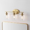 JONATHAN Y Jayne Iron/Seeded Glass Cottage Rustic LED Vanity Light - 2 of 4