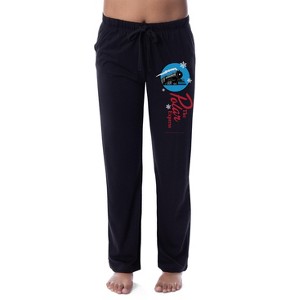 The Polar Express Womens' Classic Train Movie Film Sleep Pajama Pants Black - 1 of 3