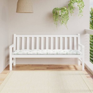 vidaXL Garden Bench Cushion Leaf Pattern 70.9 in.x19.7 in.x2.8 in. Oxford Fabric - 1 of 4