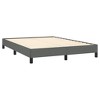 Dark Grey Bed Frame 100% polyester, plywood, engineered wood Queen - 4 of 4