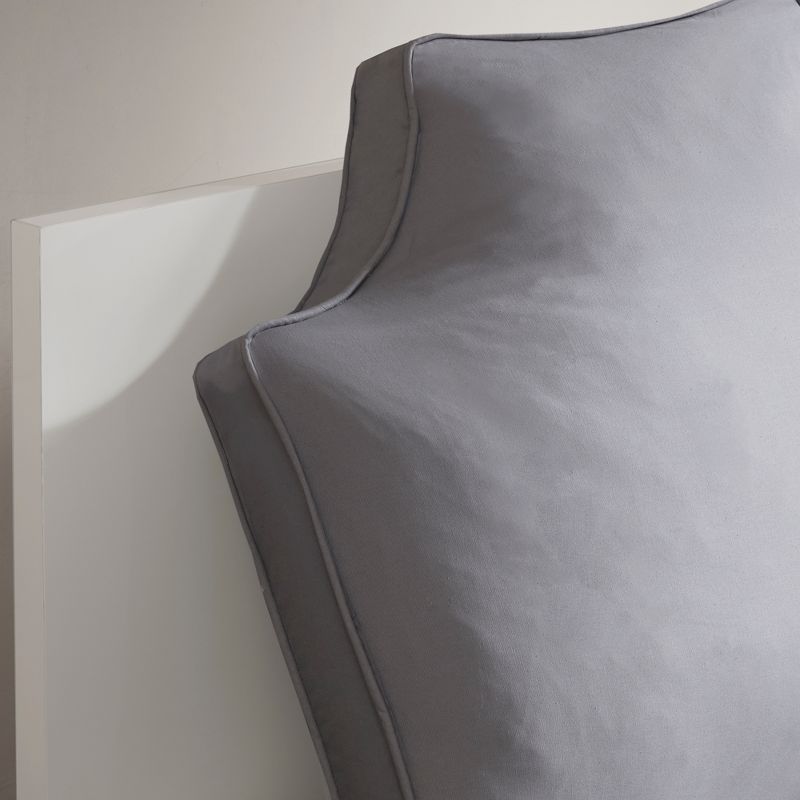 26"x34" Oversized Headboard Cotton and Canvas Lumbar Throw Pillow - Intelligent Design, 4 of 6