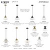 Livex Lighting Art Glass 1 - Light Pendant in  Brushed Nickel - 4 of 4