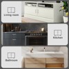 3-in,76mm Center to Center Brushed Nickel Iron Rectangular Handle Drawer Pulls,30 Pack - 4 of 4