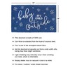RugSmith Blue Machine Tufted Holiday Baby its cold outside snow flakes Doormat - 3 of 4