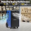Costway 154 Pints Commercial Dehumidifier with Pump Drain Hoses for Basements Job Sites Blue/White - 2 of 4