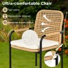 7-Piece Outdoor Wicker Patio Dining Set with Tabletop and Umbrella Hole, Weather-Resistant Rattan Furniture for Garden & Poolside - ModernLuxe - 4 of 4