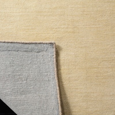 Ivory Wool Hand-Knotted Reversible 3' x 5' Area Rug