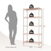 Karl Home 5 Tier Storage Rack Wire Shelving Unit Storage Shelves Black - 2 of 4