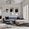 LuxenHome 2-Piece Black, White, and Gold Modern Abstract Wall Decor Set Multicolored - 4 of 4