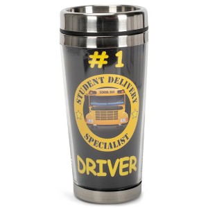Dicksons Number 1 Bus Driver, Student Delivery Specialist 16 Ounce Stainless Steel Travel Tumbler Mug - 1 of 4