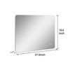 20 in. W x 28 in. H Rectangular Bathroom Vanity Mirror in Silver - 3 of 4