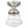 Z-Lite Vaughn 1 - Light Flush Mount in  Brushed Nickel - 4 of 4