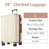 Kumasinova 28"Hardshell Luggage,Durable ABS Carry-On Suitcase with TSA Lock,Airline-Approved Double Spinner Travel Luggage,Lightweight - 3 of 4