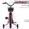 VASIP 16 inch White Kids Bike with Training Wheels & Stand - Adjustable Seat for Boys & Girls Ages 4-8 (41-53in) - 2 of 4