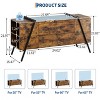 TV Stand for 55 60 Inch TV, Entertainment Center with Adjustable Shelf, 2 Drawers, Metal Feet, Mid Century Vintage Media Console Table - 4 of 4