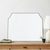 TEHOME 40 in. W x 32 in. H Large Arch Mantel Bathroom Mirror in Matt Black - 2 of 4