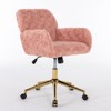 NicBex Luxury Velvet Swivel Office with Reclining Back,Chic Height Adjustable Ergonomics Computer Chair with Wheels,Versatile Vanity Chairs - 4 of 4