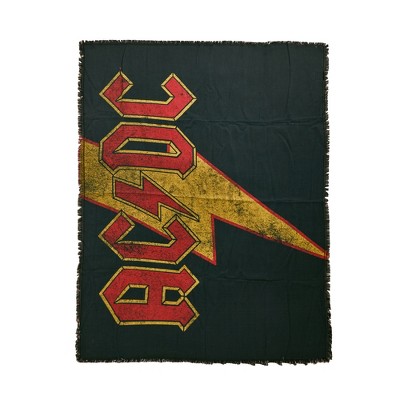 AC/DC Lightning Bolt Logo Tapestry Blanket (50" x 60")