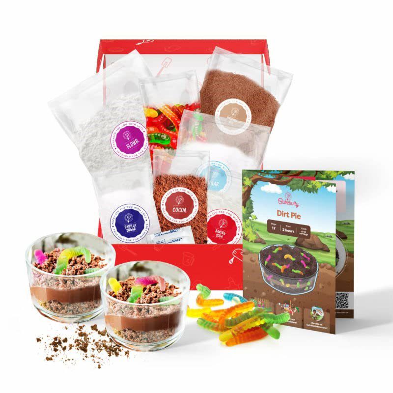 BAKETIVITY Dirt Pie Kids Baking Kit | Delicious Chocolate Cake Kids Baking Set for Girls & Boys | Baking Set for Kids with Pre-Measured Ingredients, 1 of 9