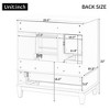 JUJABU 30" Freestanding Bathroom Vanity with Ceramic Basin, Soft-Close Door, 3 Drawers & Storage Shelves - 4 of 4