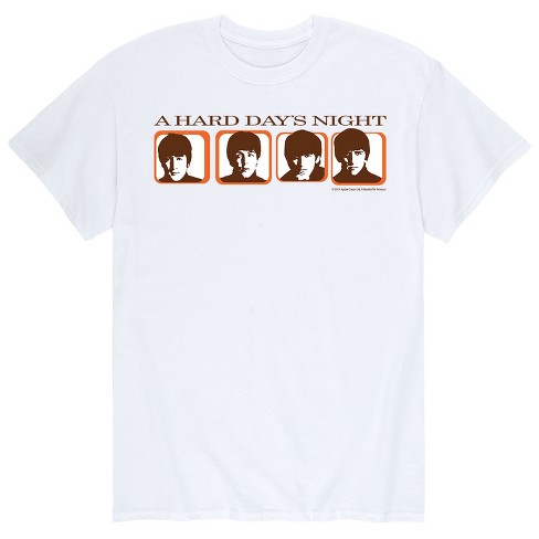 Men s The Beatles A Hard Day s Night Short Sleeve Graphic T Shirt White 3 X Large