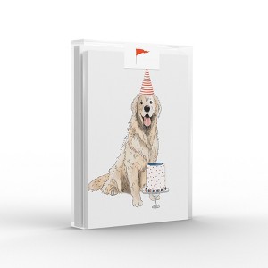 Golden Party Celebration/Birthday Greeting Card Pack (8 ct.) by Ramus & Co - 1 of 4