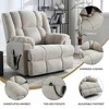 Chenille Dual Motor Power Lift Recliner Chair, 350 LBS Capacity, Infinite Position, Massage & Lumbar Heating, Electric Recliner with Remote Control - 2 of 4
