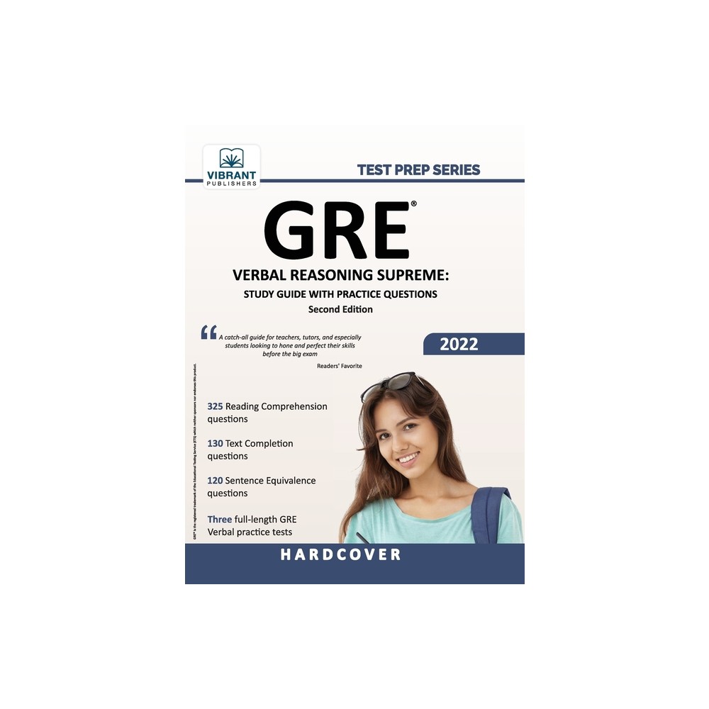 GRE Verbal Reasoning Supreme - (Test Prep) 2nd Edition by Vibrant Publishers (Hardcover)