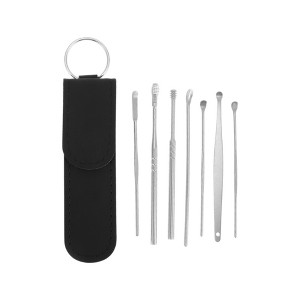 Unique Bargains Long Handle Earwax Cleaning Tool Kit 7 Pcs - 1 of 4