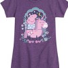 Girls' - Peppa Pig - Dreamland Unicorn with Flowers Fitted Short Sleeve Graphic T-Shirt - 2 of 4