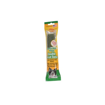 Ultra Chewy Dental Treat Double Bones Denta-Mint Flavor Single Dry Dog Treat - 2.8oz