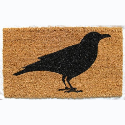 Evergreen Indoor Outdoor Natural Coir Doormat Raven 1'5"x2'5" Multicolored