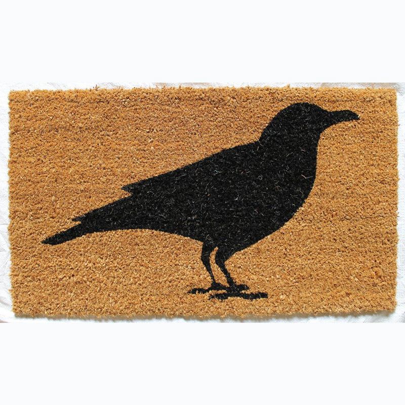 Evergreen Indoor Outdoor Natural Coir Doormat Raven 1'5"x2'5" Multicolored, 1 of 4