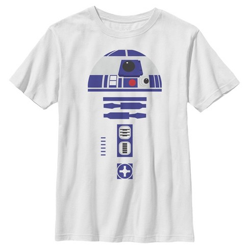 Boy s Star Wars A New Hope R2 d2 Body T shirt White Large Target