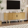 GustoWave Modern TV Console Table, Entertainment Center with Storage &  Sliding Door for Living Room, Bedroom, Office - 3 of 4