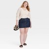 Women's Mid-Rise Denim Mini Skirt - Universal Thread™ Dark Wash - 3 of 3