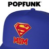 Superman Super Mom Shield Logo Foam Trucker Cap Royal - 4 of 4