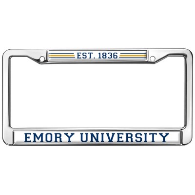 Emory University Full Size Standard License Plate Metal Frame