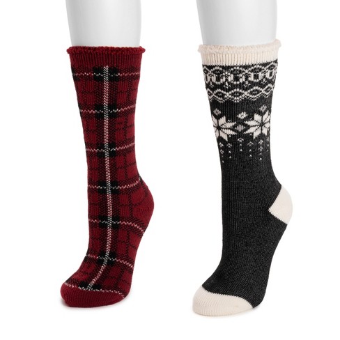 MUK LUKS Women's Tall Heat Retainers (2 Pair Pack) - image 1 of 2