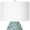 Uttermost 30193 Laced Up Sea Foam Ceramic Table Lamp with Crystal Foot - 4 of 4