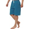 TATT 21 Men's Summer Holiday Solid Drawstring Elastic Waist Beach Board Shorts - image 4 of 4