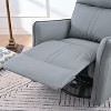 Sapphtopaz Leather Accent Chair Glider Rocking Recliner Chair Rocking Chair Modern Armchair Comfy Chair for Bedroom, Living Room - 4 of 4